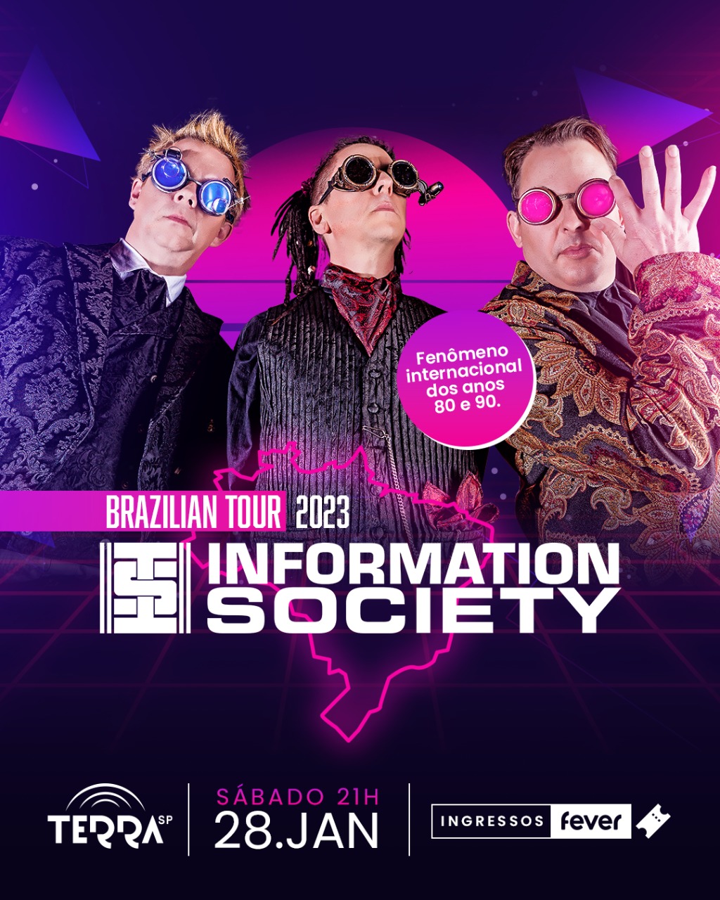 AToupeira » Information Society retorna ao Brasil para grande show com